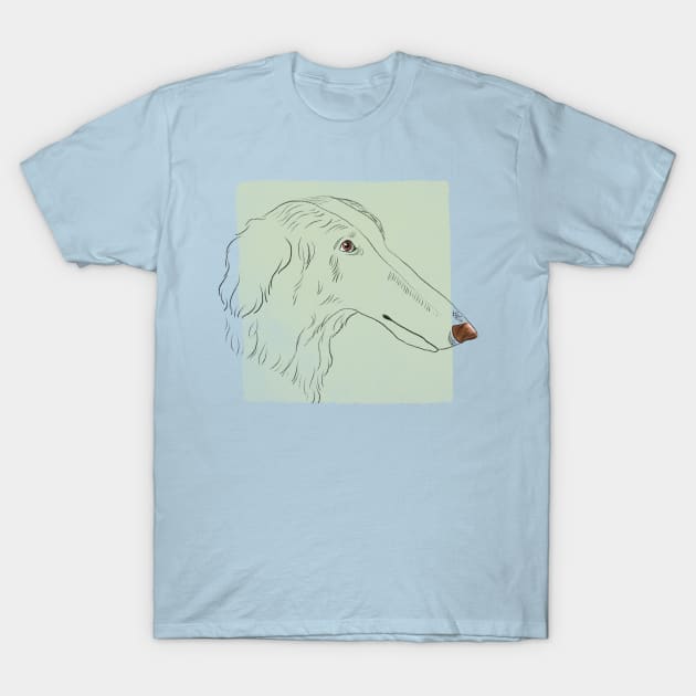 Borzoi Lovers T-Shirt by Little Birds